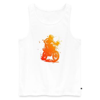 Great Motocross Gift for Motocross - Men's Premium Organic Tank Top - white - Front - Michal (187cm)