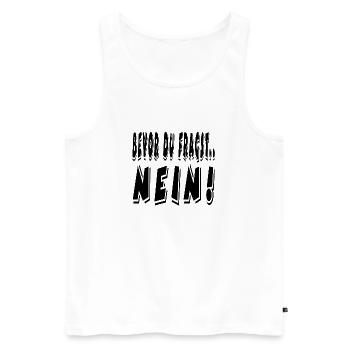 Non - Débardeur bio Premium Homme - blanc - Devant - Michal (187cm)