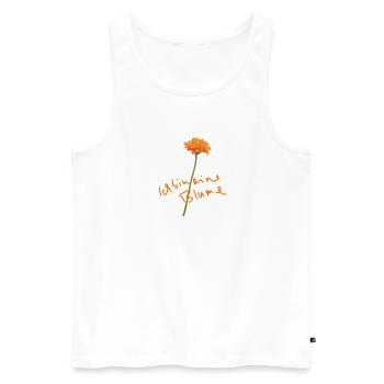 I am a flower... gift idea Valentine's Day - Men's Premium Organic Tank Top - white - Front - Michal (187cm)