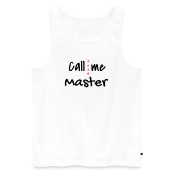 Master 2026 Abschluss Promotion Sponsion - Männer Premium Bio Tank Top - Weiß - Vorne - AI Model Male 178 light (178cm)