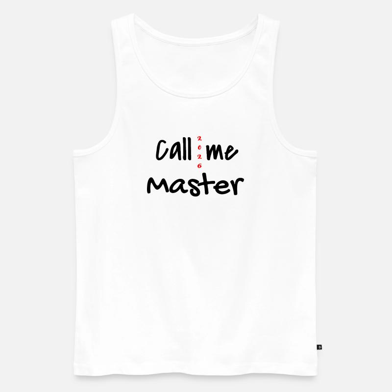 Master 2026 Abschluss Promotion Sponsion - Männer Premium Bio Tank Top - Weiß