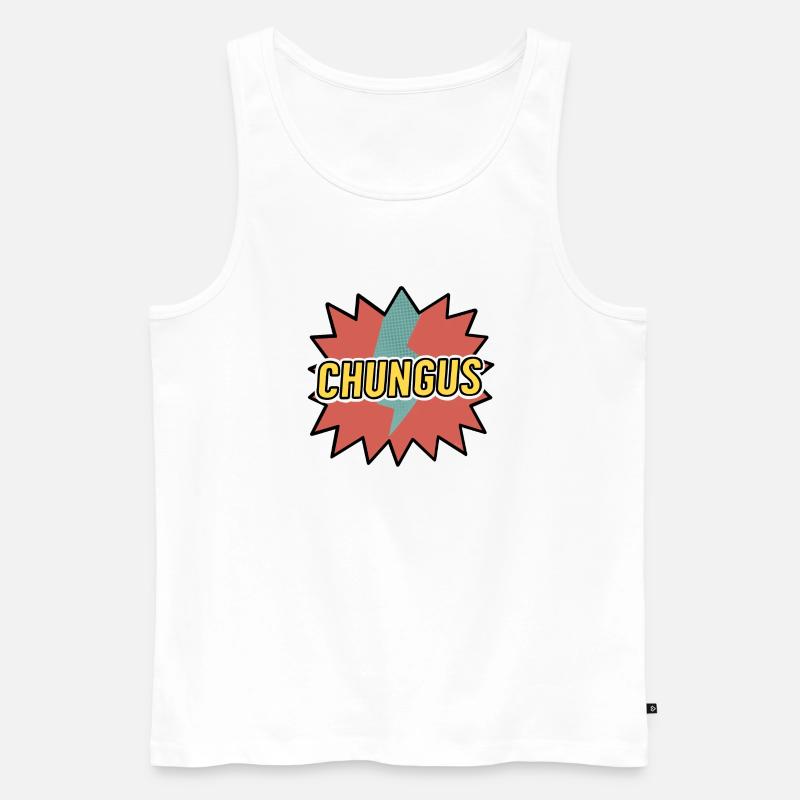 Chungus - Männer Premium Bio Tank Top - Weiß