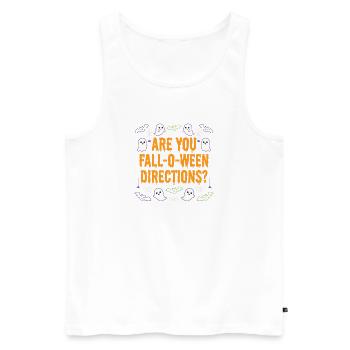 Are you an Autumn O-Ween Instruction Teacher? Hallow - Men's Premium Organic Tank Top - white - Front - AI Model Male 178 light (178cm)