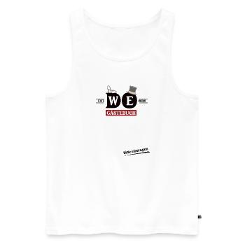 Wedding 2026 Marriage Guestbook Shirt Marriage - Men's Premium Organic Tank Top - white - Front - AI Model Male 178 light (178cm)