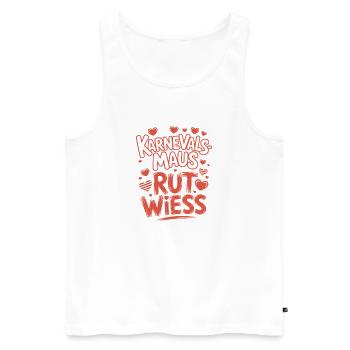 Carnival Mouse Rut Wiess Cologne Cologne Cologne Carnival Mouse - Men's Premium Organic Tank Top - white - Front - AI Model Male 178 light (178cm)