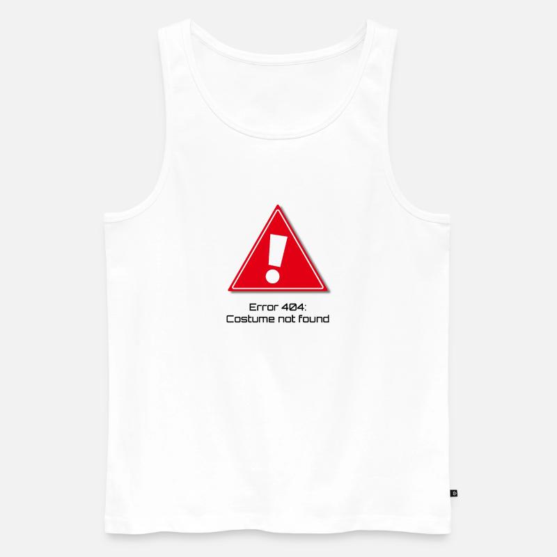 Error 404: Karneval - Männer Premium Bio Tank Top - Weiß