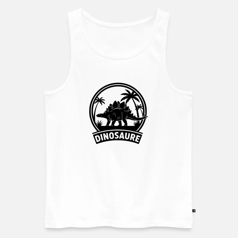 Dinosaurier 3 - Männer Premium Bio Tank Top - Weiß