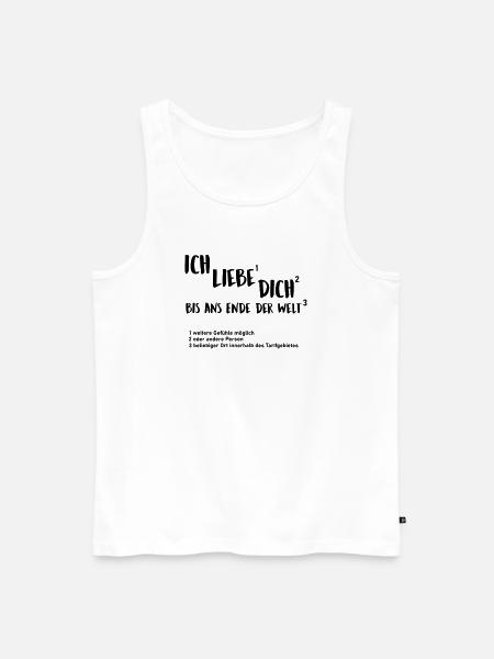 ans Ende der Welt - Männer Premium Bio Tank Top - Weiß