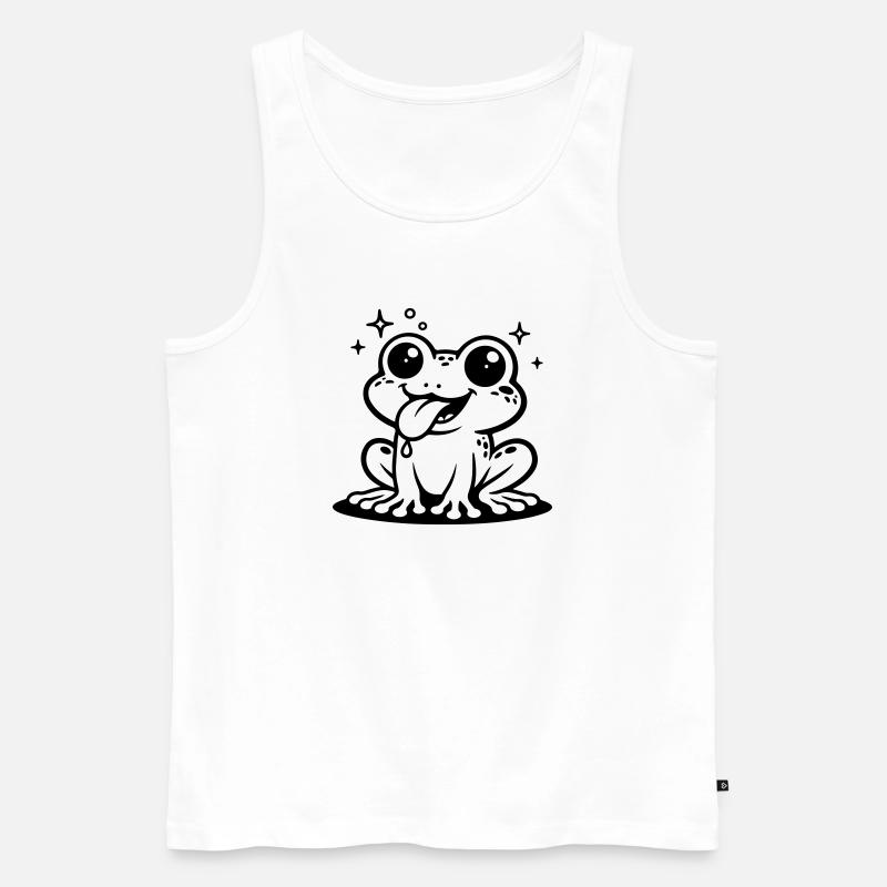 Toad Comic Frog - Men's Premium Organic Tank Top - white