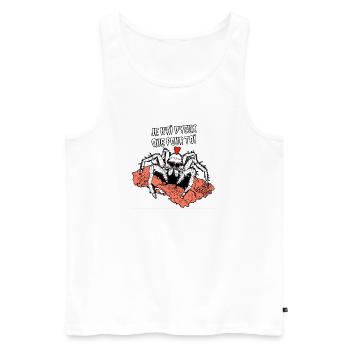 I ONLY HAVE EYES FOR YOU! (spider) - Men's Premium Organic Tank Top - white - Front - Michal (187cm)