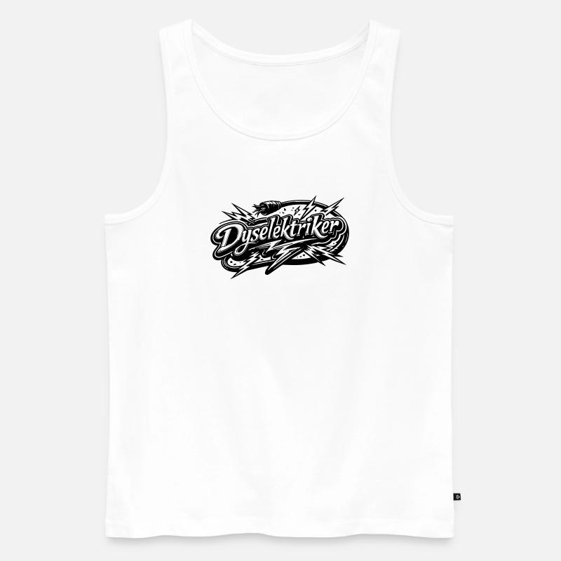 Die Elektriker - Männer Premium Bio Tank Top - Weiß