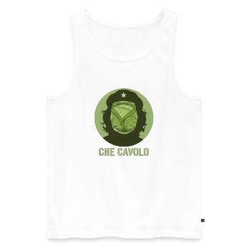 Funny Design What the Heck - Revolution Style - Men's Premium Organic Tank Top - white - Front - AI Model Male 178 light (178cm)