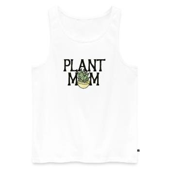 Plant Mom Bloom Pot - Men's Premium Organic Tank Top - white - Front - Michal (187cm)