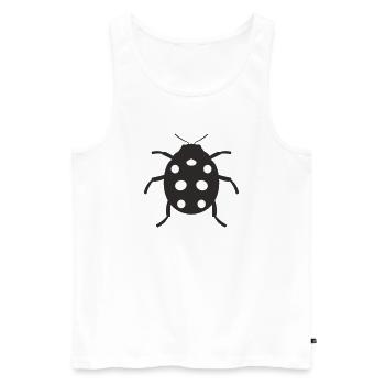 Conception de coccinelle - Débardeur bio Premium Homme - blanc - Devant - Michal (187cm)