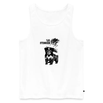 Lil Stinker - Kleiner Stinker - Männer Premium Bio Tank Top - Weiß - Vorne - AI Model Male 178 light (178cm)