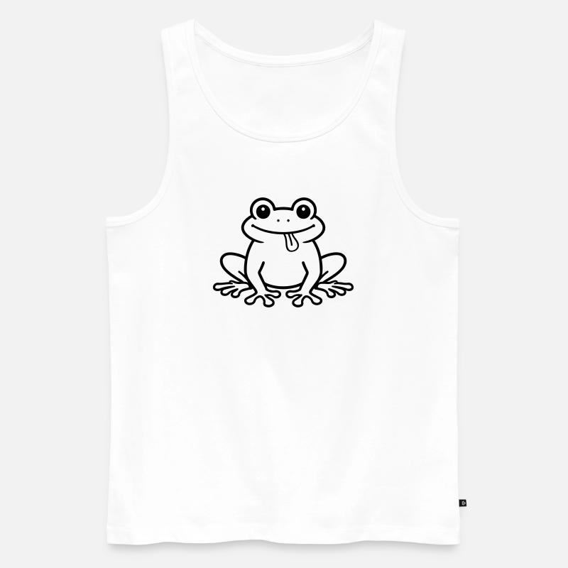 Toad Comic Frog - Men's Premium Organic Tank Top - white