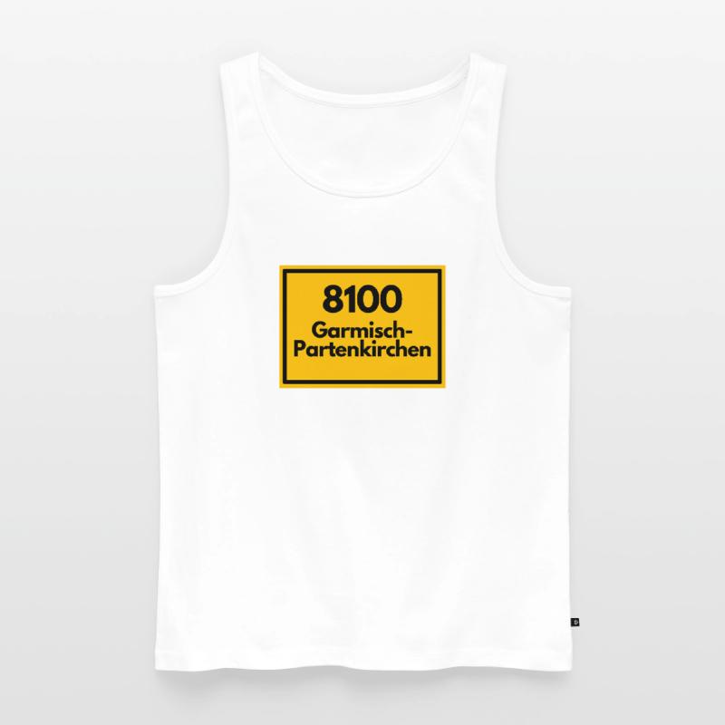 OLD POSTCODE POSTCODE 8100 GARMISCH-PARTENKIRCHEN Men's Premium Organic Tank Top