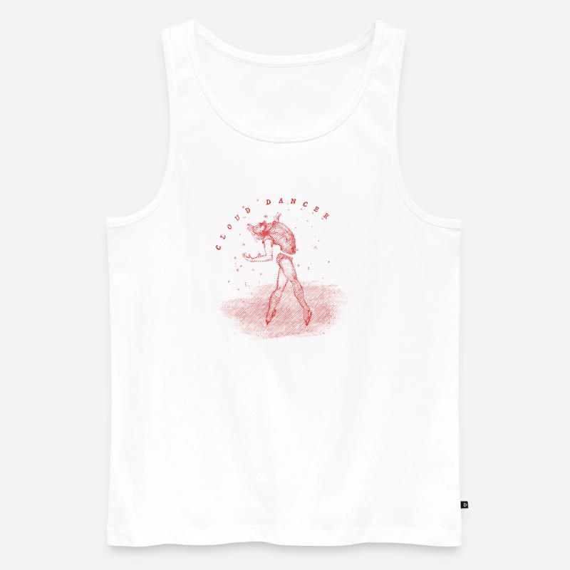 CloudDancer - Männer Premium Bio Tank Top - Weiß