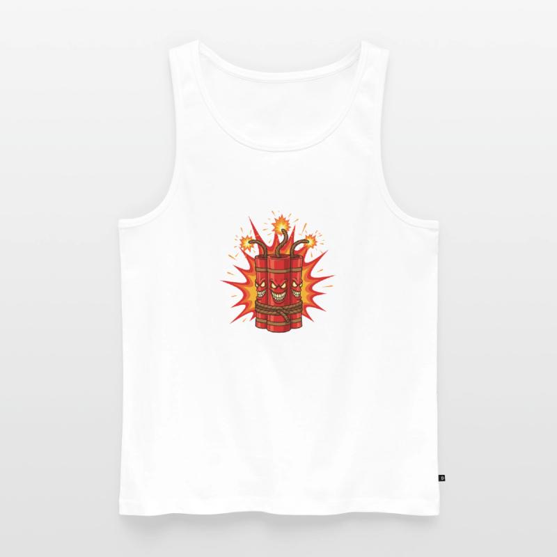 Exploding Dynamite Art Men's Premium Organic Tank Top