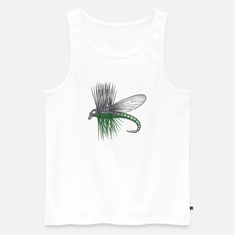 Der Master's Fly - Männer Premium Bio Tank Top - Weiß