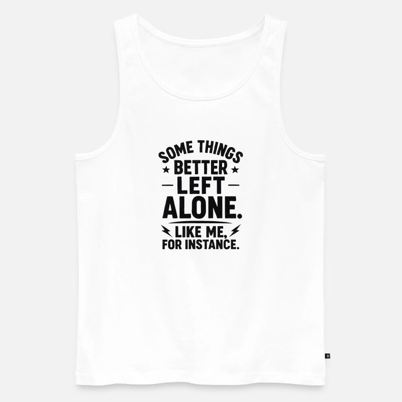 Lustiger Spruch Introvertierte Nerds Geschenkidee - Männer Premium Bio Tank Top - Weiß