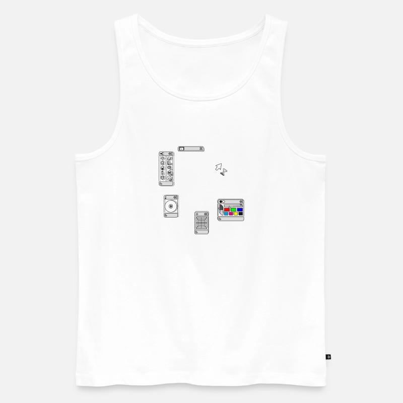 DEVISE - Männer Premium Bio Tank Top - Weiß