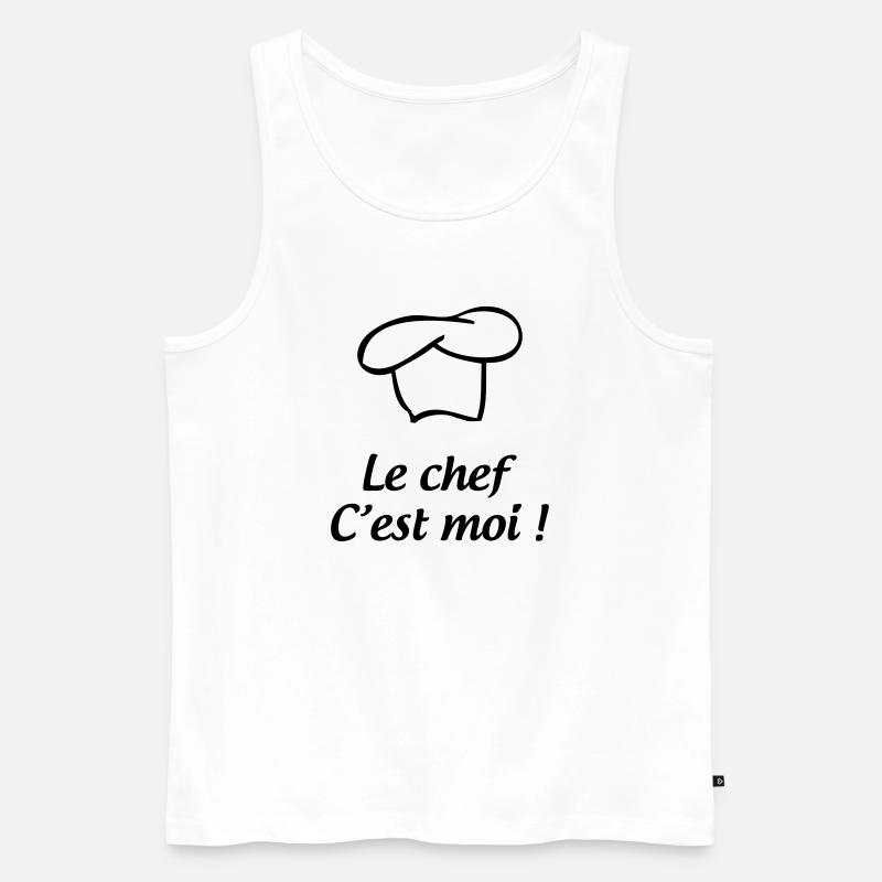 Der Koch bin ich – Küche - Männer Premium Bio Tank Top - Weiß
