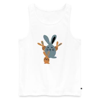 Ostern - Männer Premium Bio Tank Top - Weiß - Vorne - Michal (187cm)