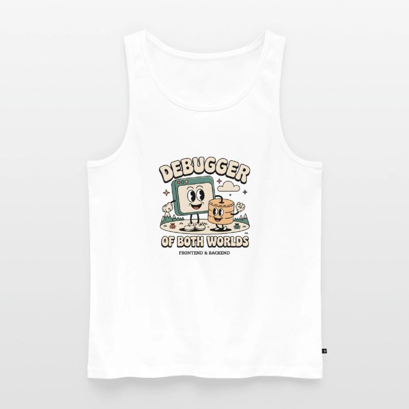 Debugger of both worlds | Debugging Dev Men's Premium Organic Tank Top
