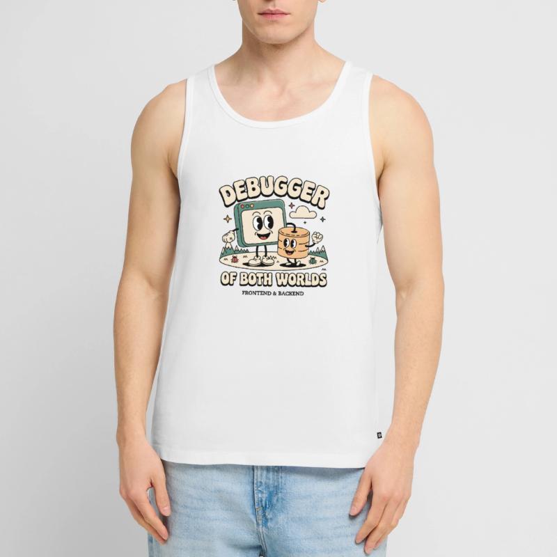 Debugger beider Welten | Debugging Dev Männer Premium Bio Tank Top