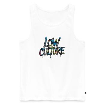 Love Culture Graffiti Collage - Männer Premium Bio Tank Top - Weiß - Vorne - AI Model Male 178 light (178cm)