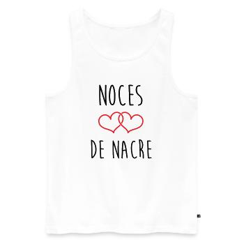 Muttermutt-Hochzeit 42 Jahre Ehe - Männer Premium Bio Tank Top - Weiß - Vorne - AI Model Male 178 light (178cm)