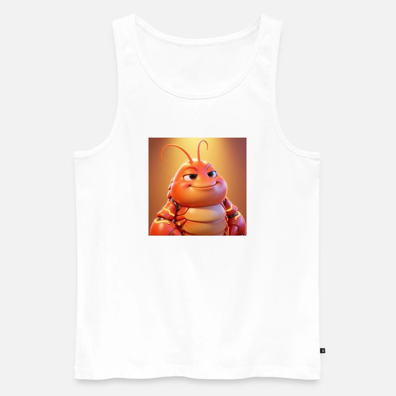 Test - Männer Premium Bio Tank Top - Weiß