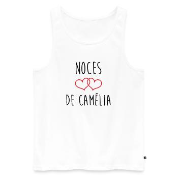 Camellias Hochzeit 51 Jahre Ehe - Männer Premium Bio Tank Top - Weiß - Vorne - Michal (187cm)