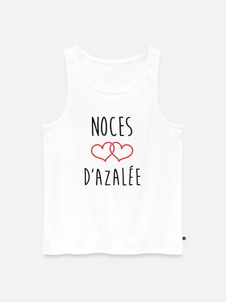 Azaleas Hochzeit 57 Jahre Ehe - Männer Premium Bio Tank Top - Weiß