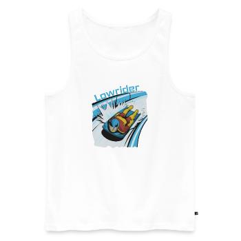Lowrider Skeleton-Profi - Männer Premium Bio Tank Top - Weiß - Vorne - Michal (187cm)