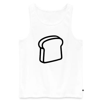 toast - Men's Premium Organic Tank Top - white - Front - AI Model Male 178 light (178cm)
