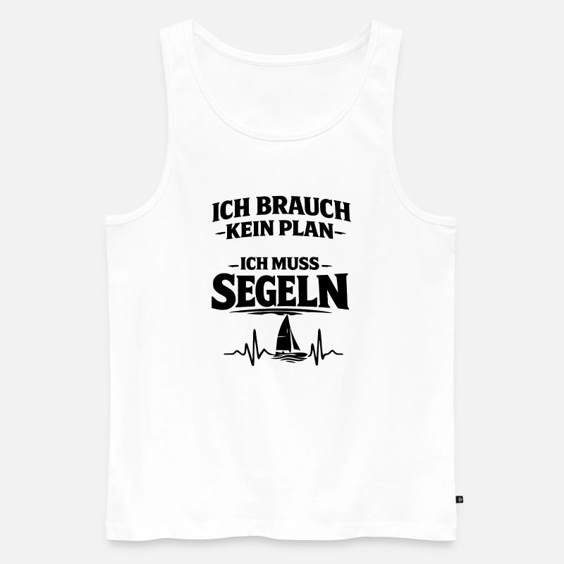 Segeln  - Männer Premium Bio Tank Top - Weiß