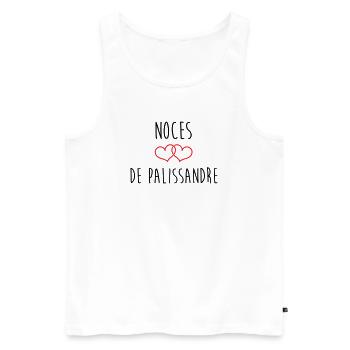 Rosewood Wedding 65 Years Union - Men's Premium Organic Tank Top - white - Front - AI Model Male 178 light (178cm)