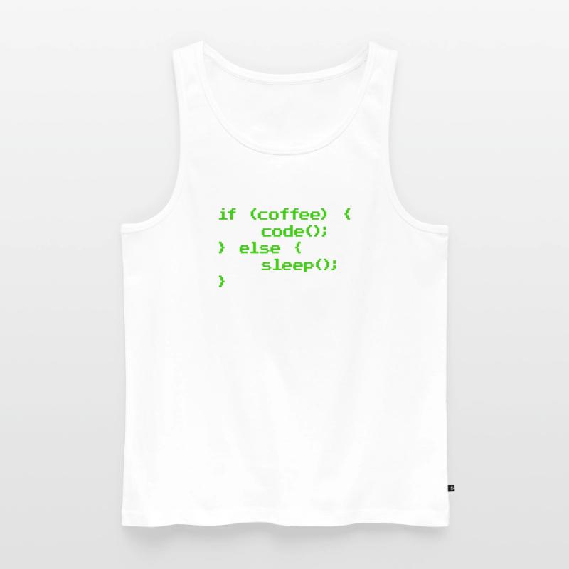 Kein Kaffee Kein Code Programmierer Informatiker Männer Premium Bio Tank Top