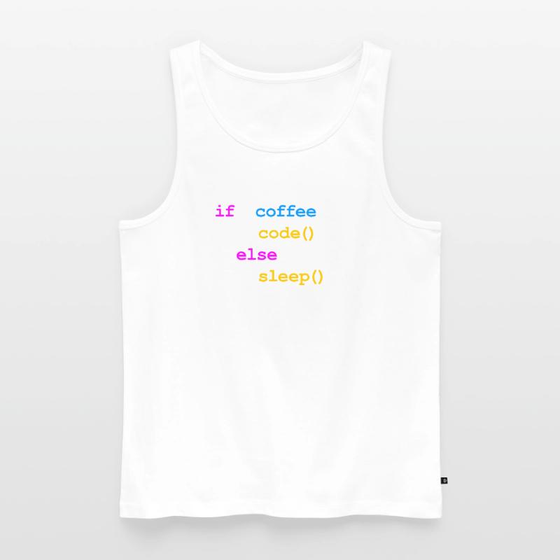 Kein Kaffee Kein Code Programmierer Informatiker Männer Premium Bio Tank Top