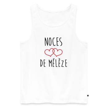 Larch Wedding 69 Jahre Ehe - Männer Premium Bio Tank Top - Weiß - Vorne - Michal (187cm)