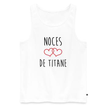 Titanium Wedding 72 Years of Marriage - Men's Premium Organic Tank Top - white - Front - AI Model Male 178 light (178cm)