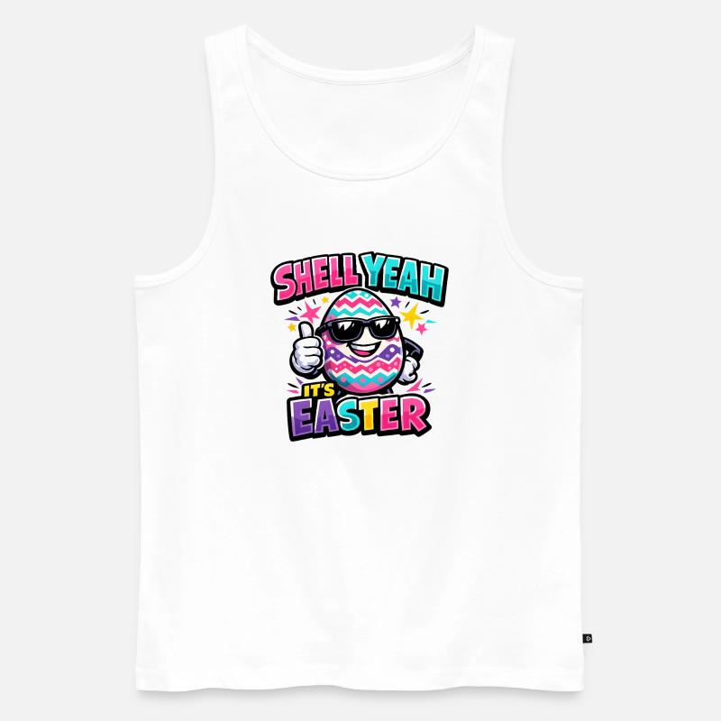 Hell Yeah It's Easter - Männer Premium Bio Tank Top - Weiß