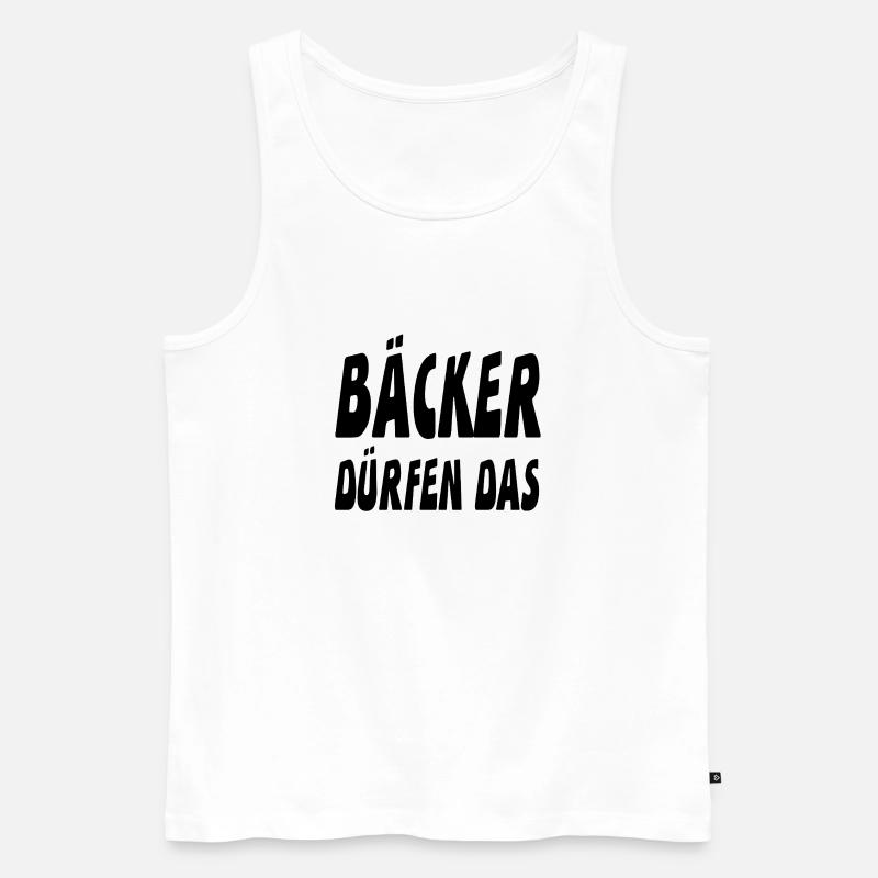 Bäcker - Männer Premium Bio Tank Top - Weiß