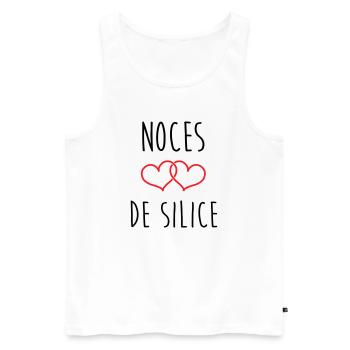 Silica's wedding 77 years of marriage - Men's Premium Organic Tank Top - white - Front - AI Model Male 178 light (178cm)