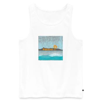 Balearen Küste Windmühle Sonnenflug - Männer Premium Bio Tank Top - Weiß - Vorne - Michal (187cm)