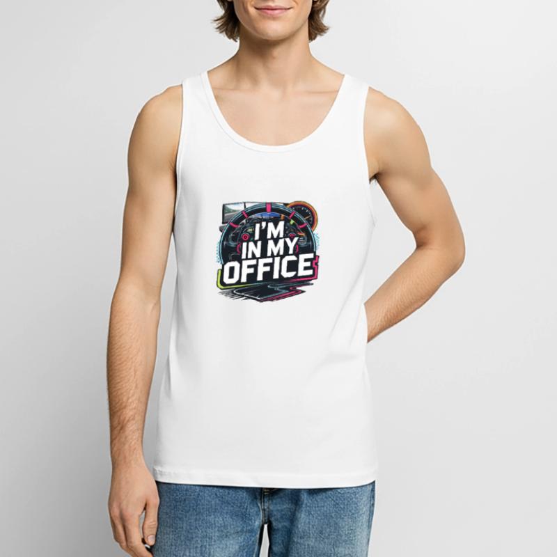 I'm in my office Men's Premium Organic Tank Top