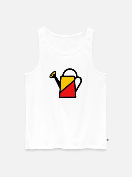 Two-tone watering can tool vegetable gardener - Men's Premium Organic Tank Top - white