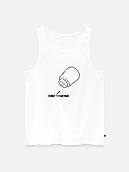 kleiner Vorgeschmack - Männer Premium Bio Tank Top - Weiß